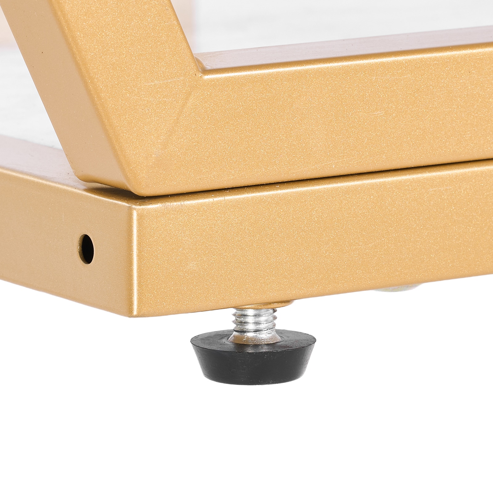 3 Tiers Marble Console Table Modern Golden Geometric Large Console Table_voghion.com